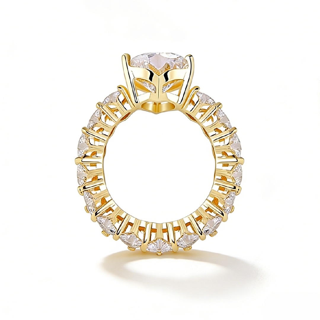 Heart Cut Love Ring in Gold