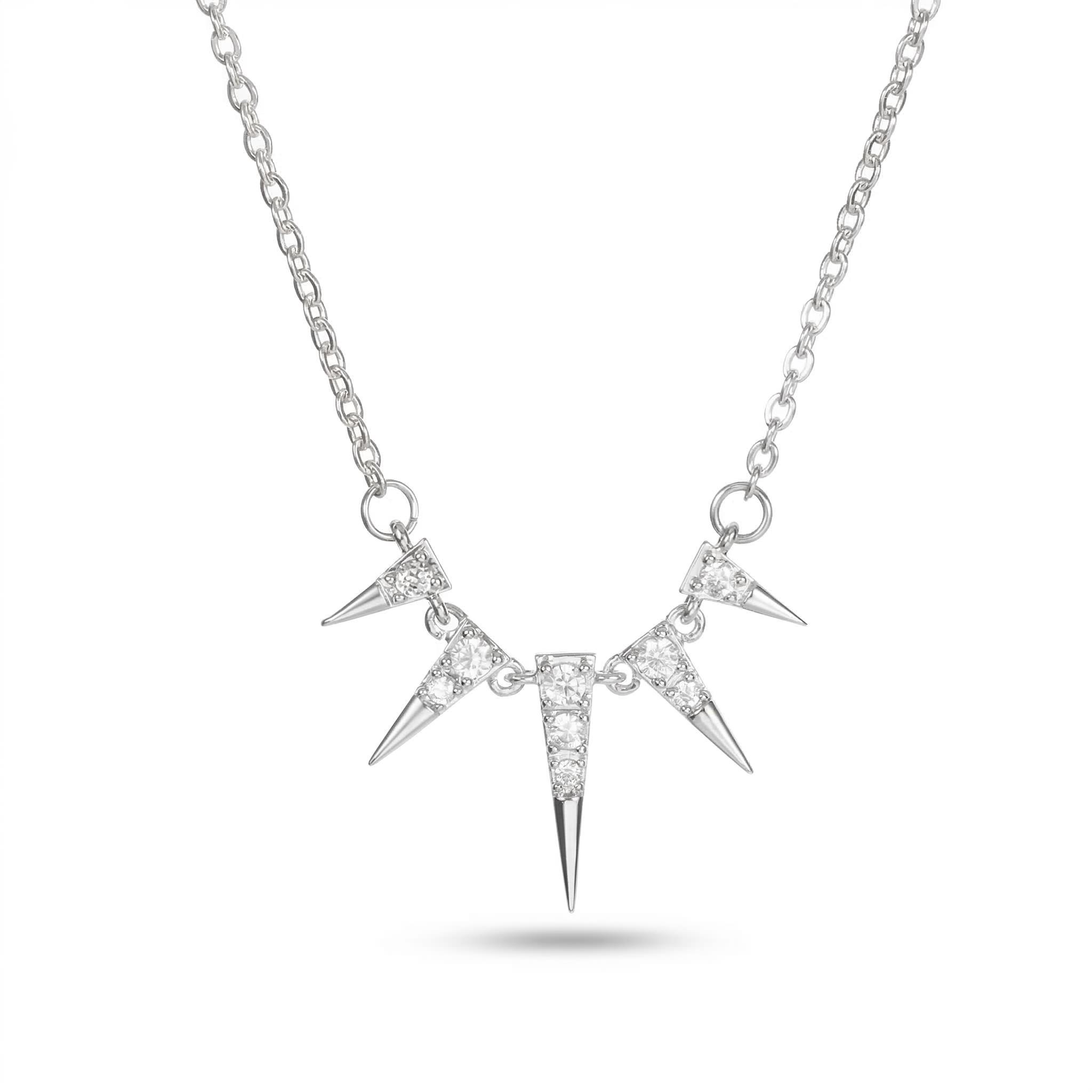 Egypt Iced Cone Tips Necklace