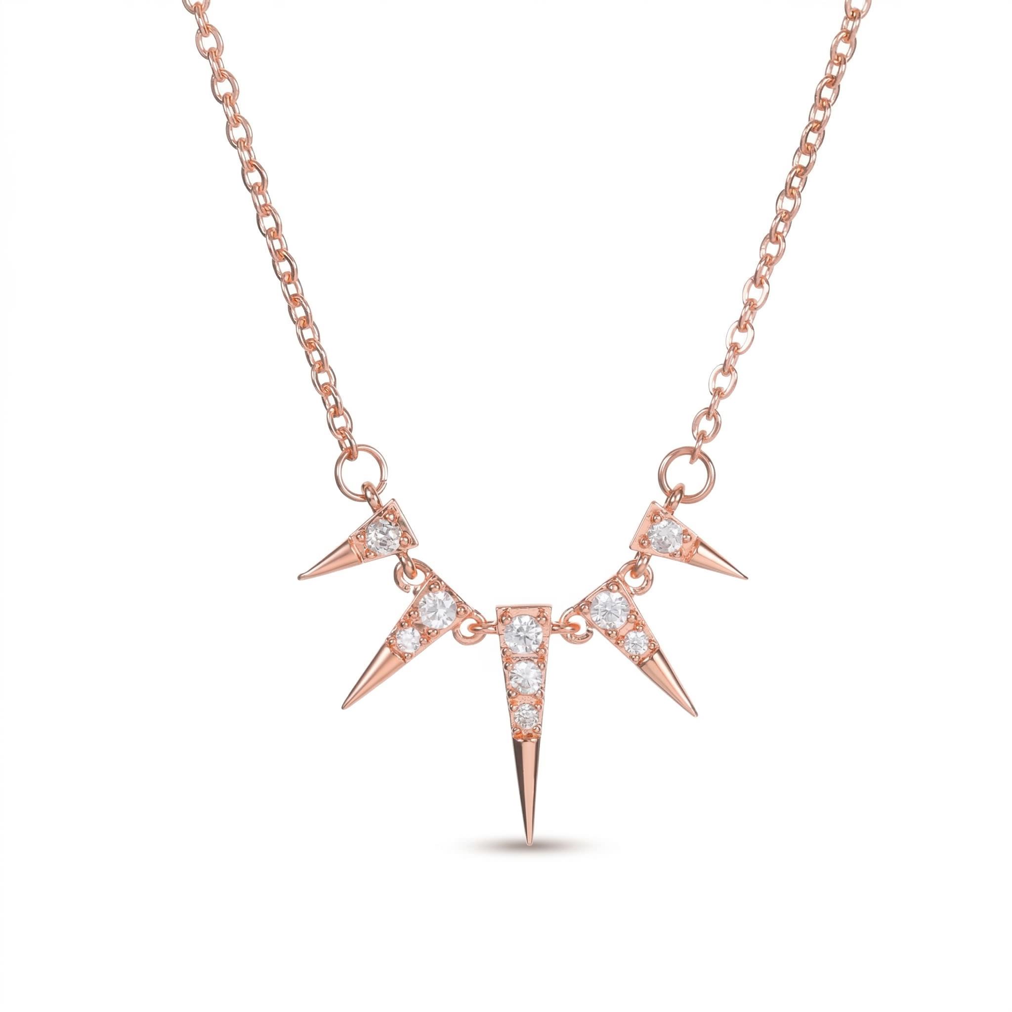 Egypt Iced Cone Tips Necklace