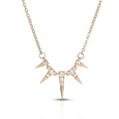 Egypt Iced Cone Tips Necklace