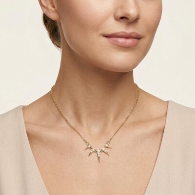 Egypt Iced Cone Tips Necklace