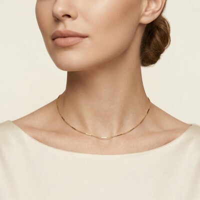 Sterling Silver O-Shape Combined Chain