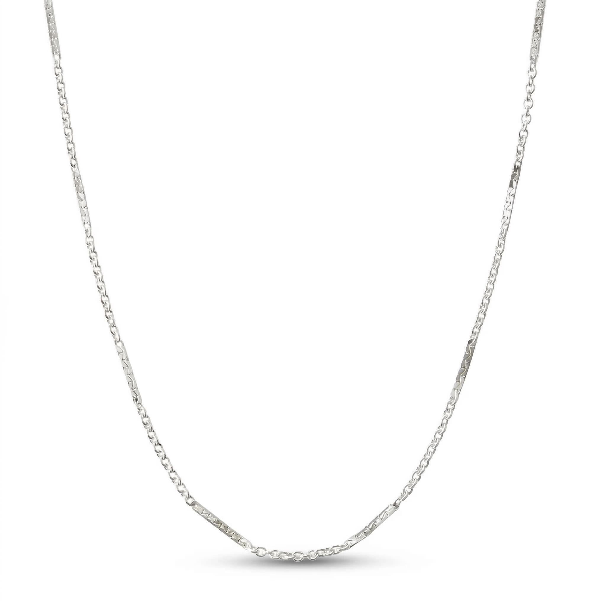 Sterling Silver O-Shape Combined Chain