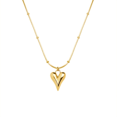 Mini Heart Charm Clavicle Necklace
