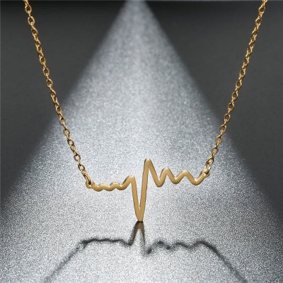 Fancy Stylish Heartbeat Necklace