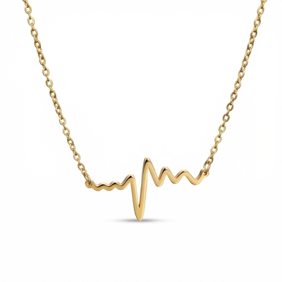 Fancy Stylish Heartbeat Necklace