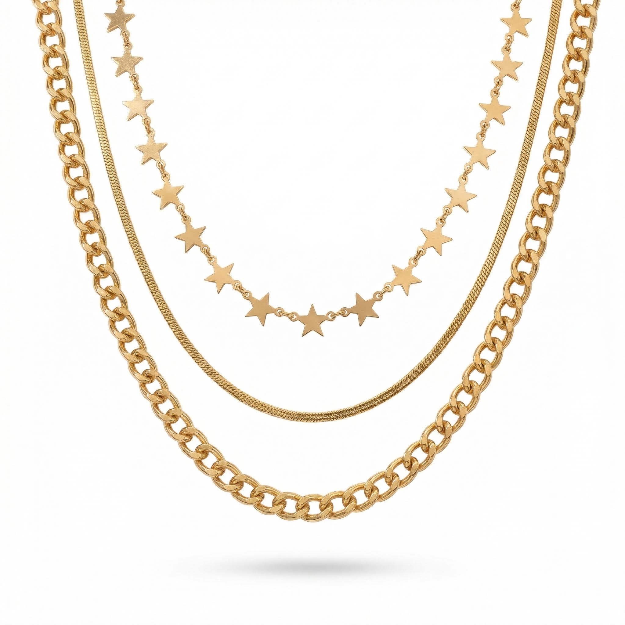  Multi-layer Celestial Star Choker Necklace