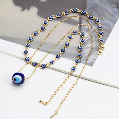 2Pcs Evil Eye Choker Necklaces