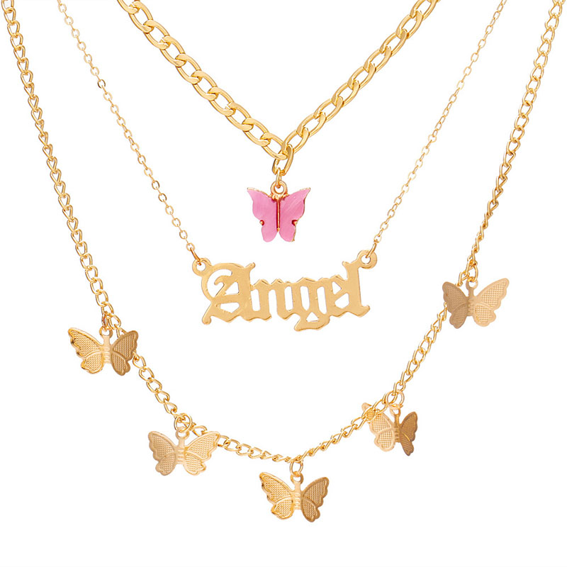  Butterfly Angel Layered Necklace