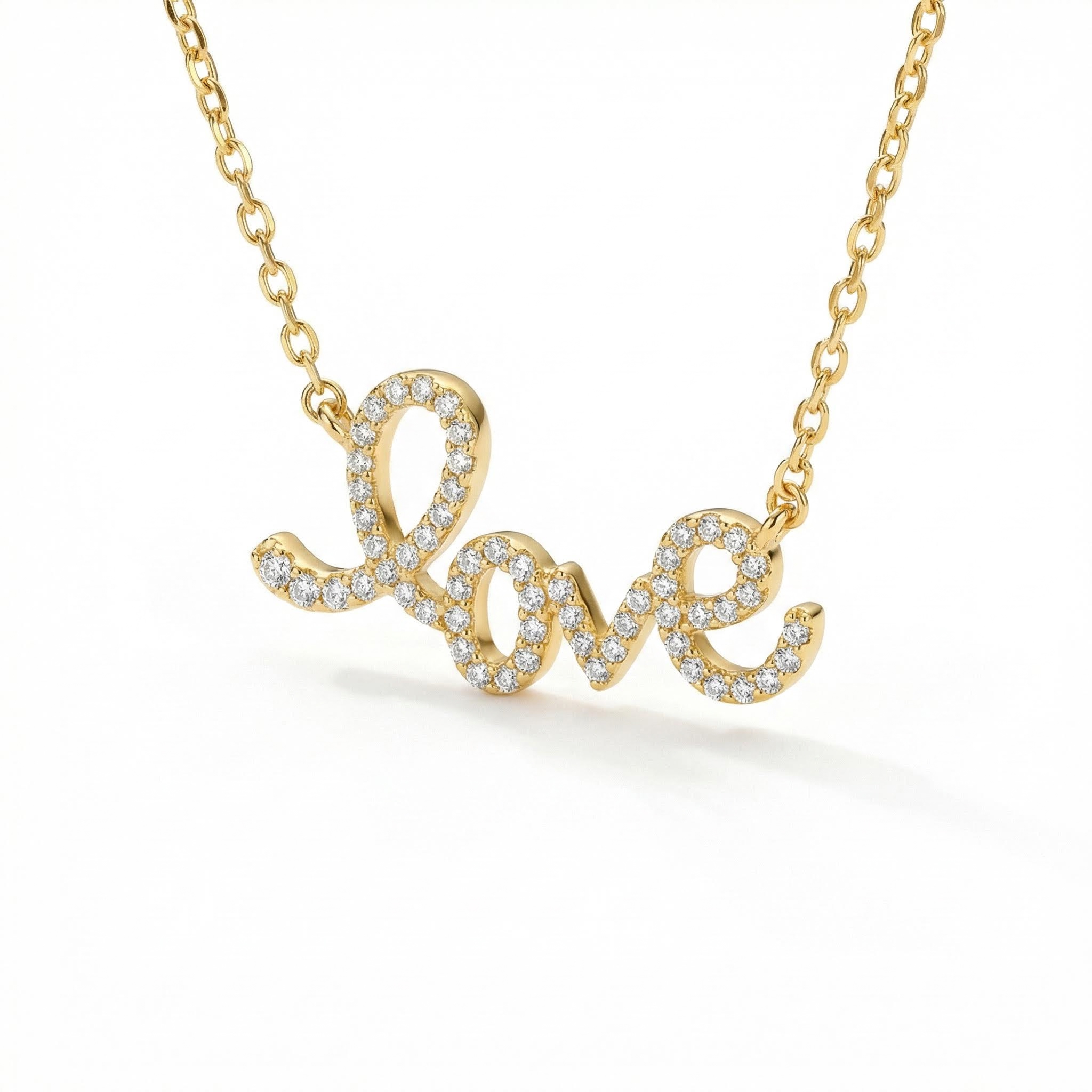 Iced Love Letter Necklace