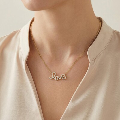 Iced Love Letter Necklace