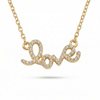 Iced Love Letter Necklace