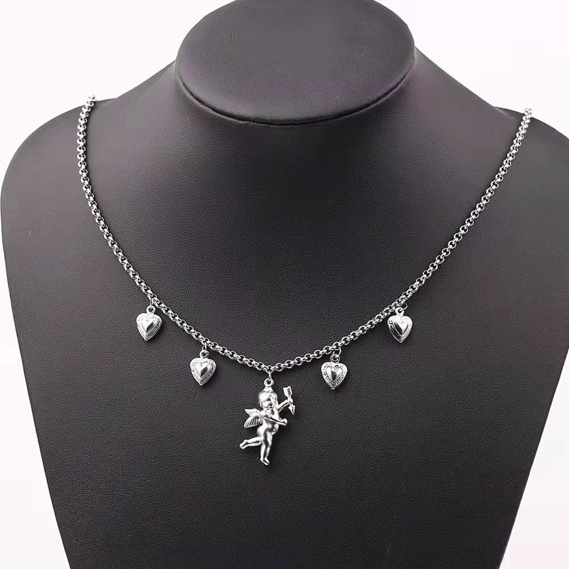  Cupid Angel Heart Necklace