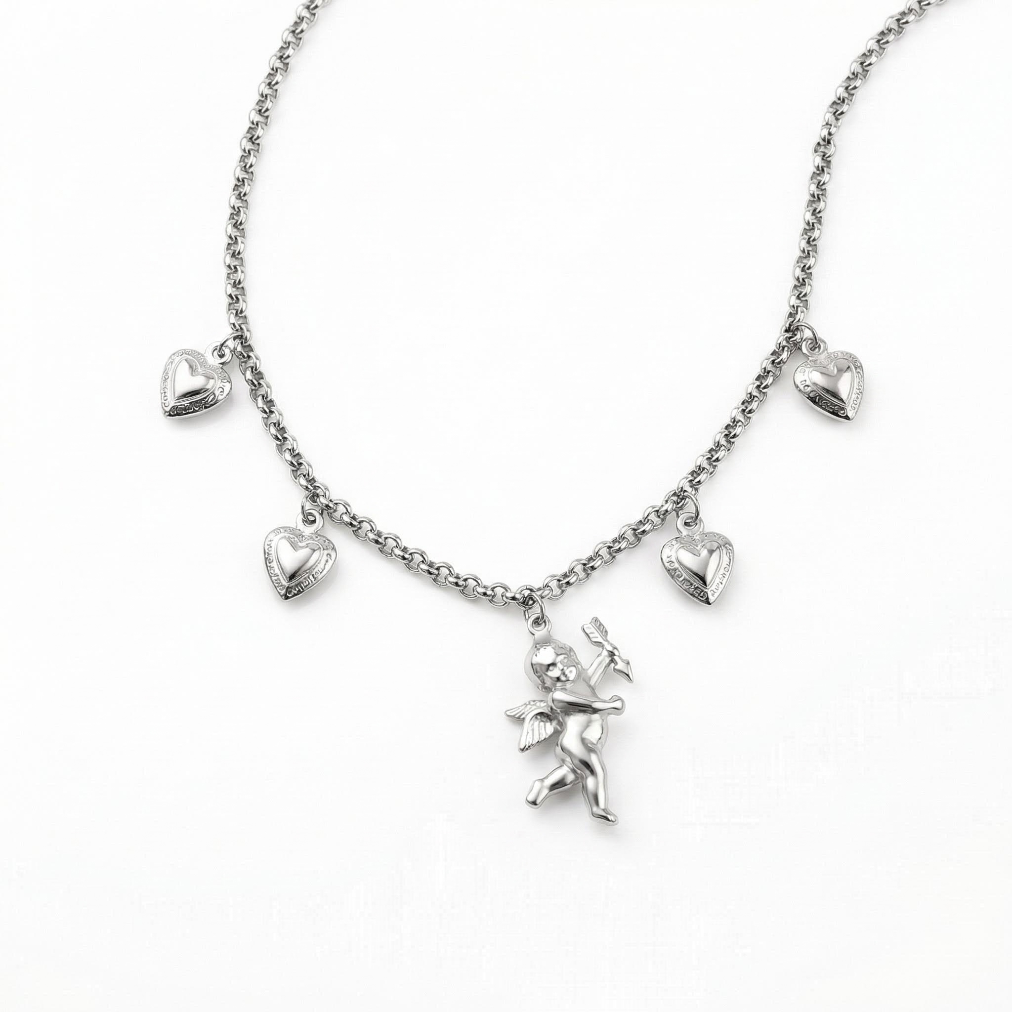  Cupid Angel Heart Necklace