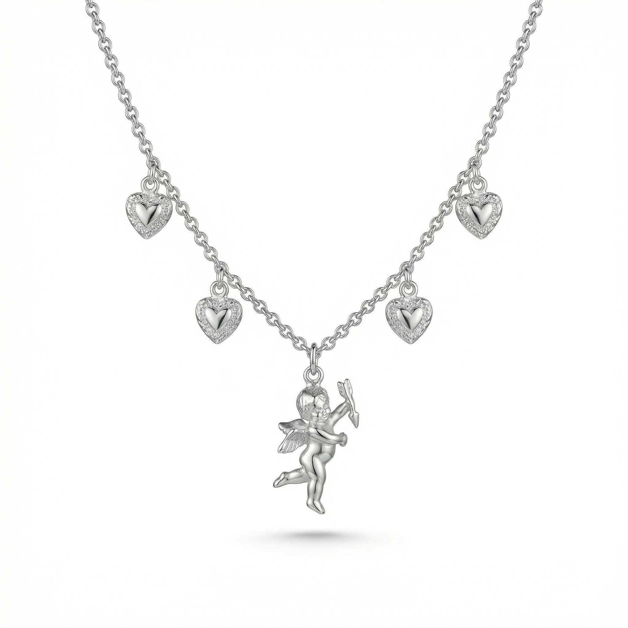  Cupid Angel Heart Necklace