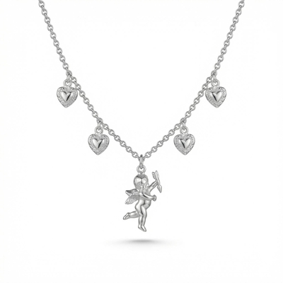  Cupid Angel Heart Necklace