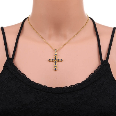 Fashion Colorful Cross Pendant