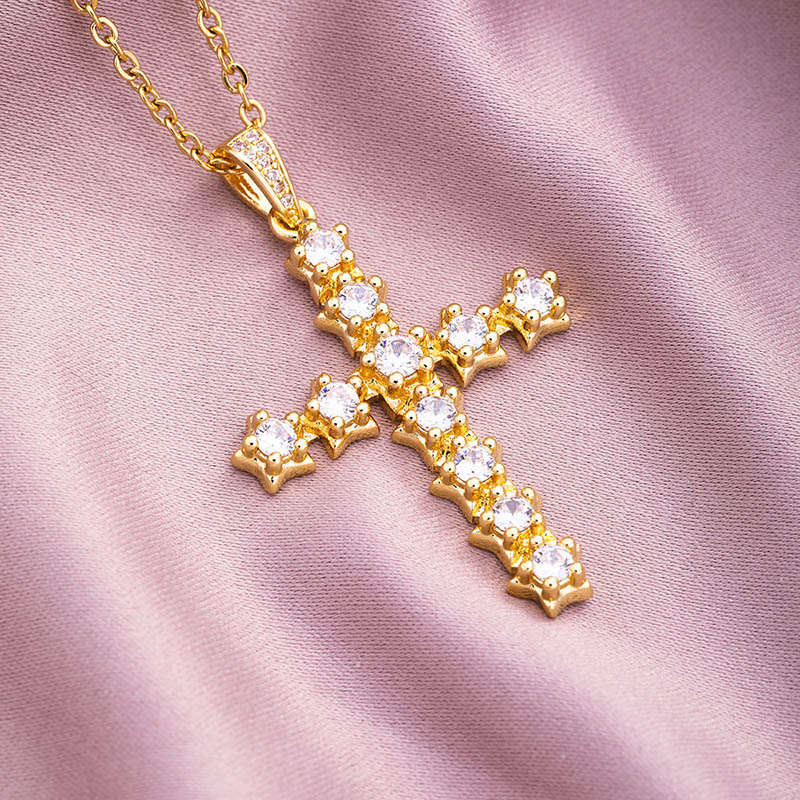 Fashion Colorful Cross Pendant