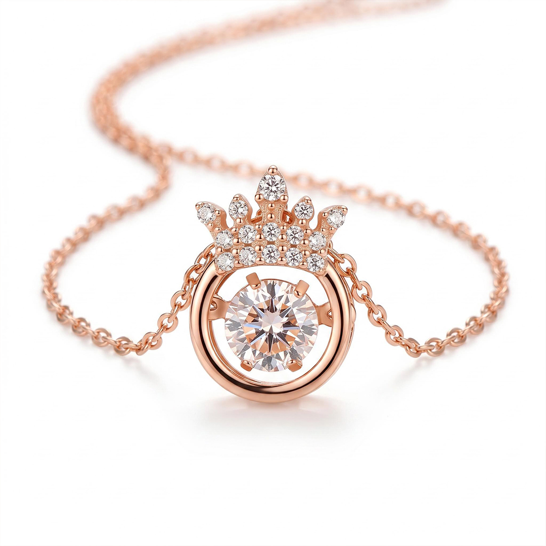 Straighten Your Crown Sparkling Dance Necklace - For Daughter