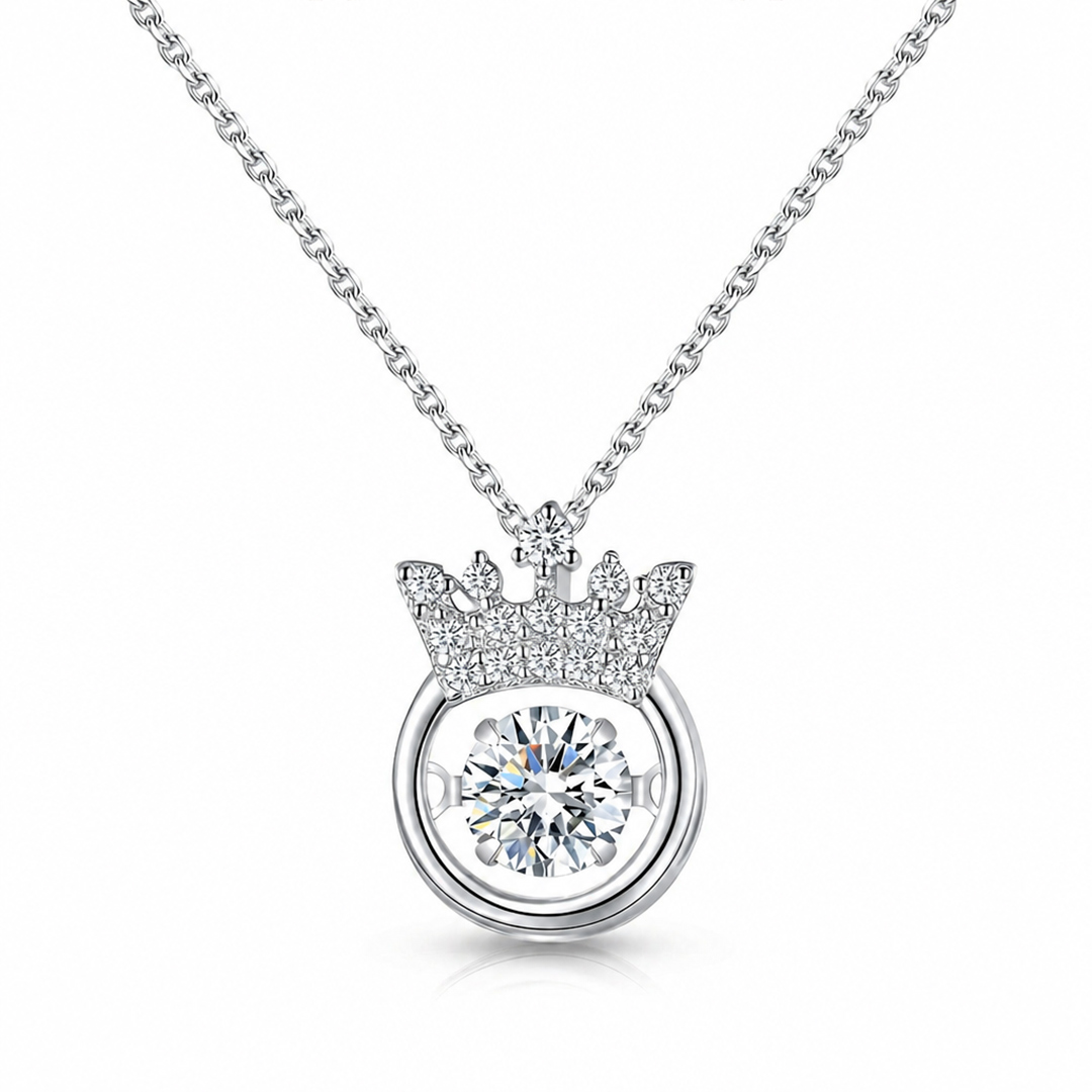 Straighten Your Crown Sparkling Dance Necklace - For Daughter