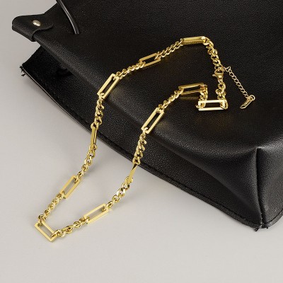  Gold Chunky Square Chain