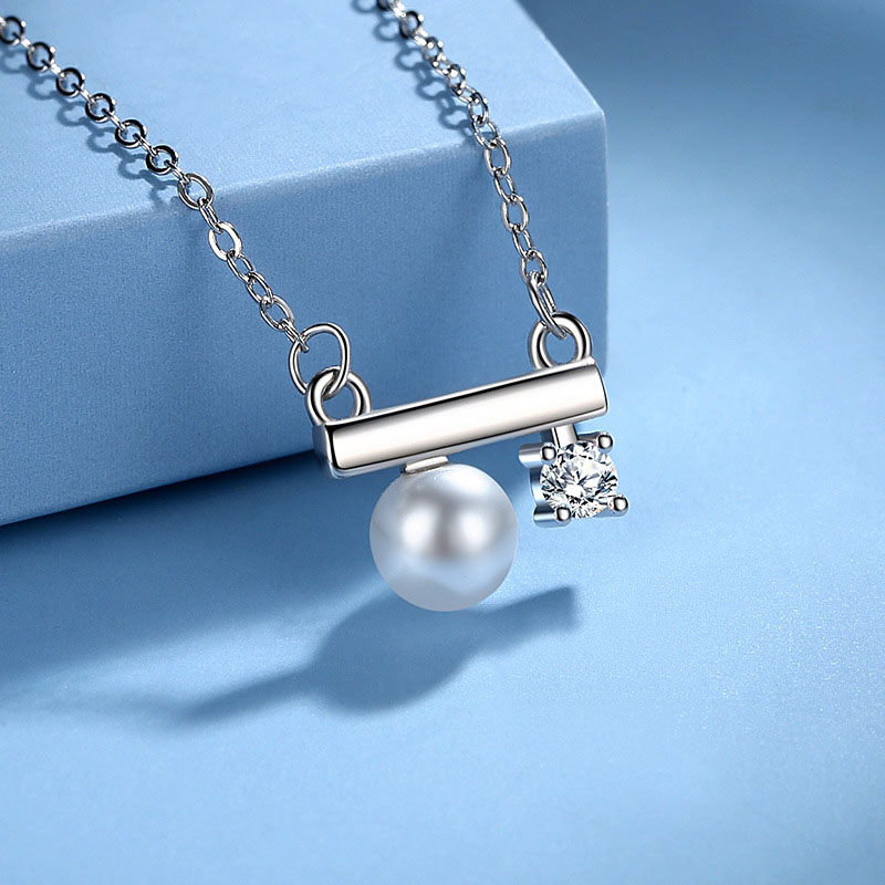 S925 Pearl Balance Necklace