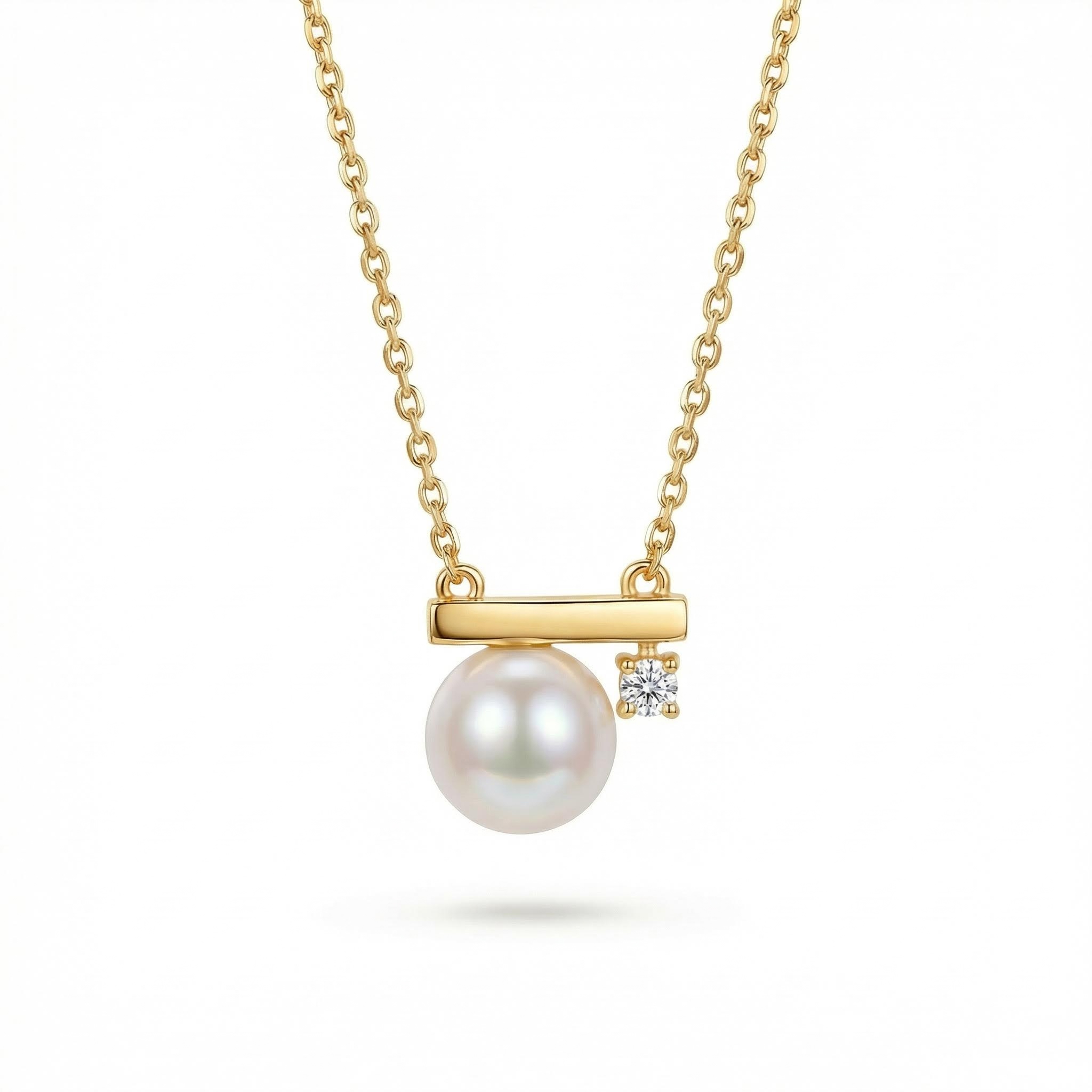 S925 Pearl Balance Necklace