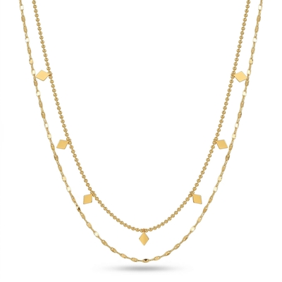 Double Layered Stainless Steel Necklace