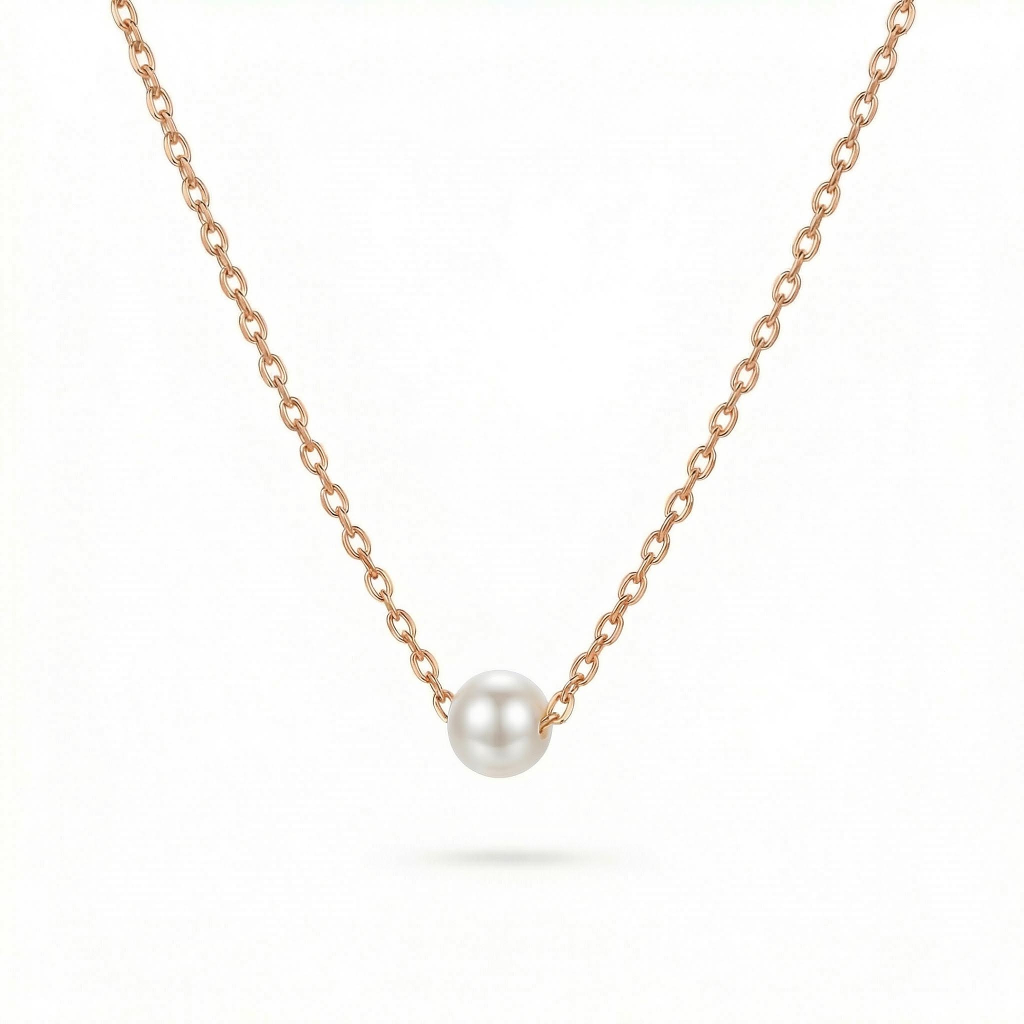 Simple Pearl Necklace