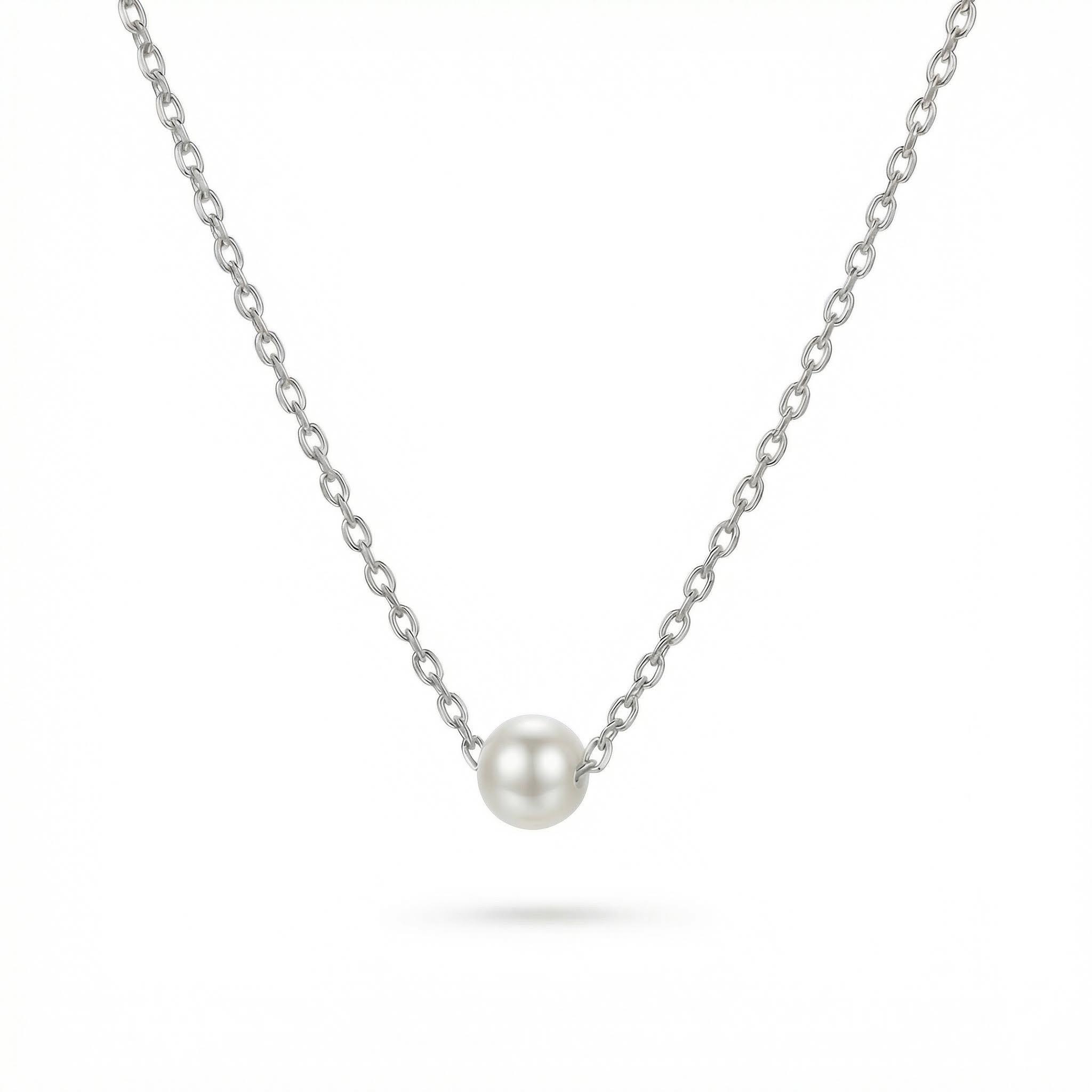 Simple Pearl Necklace