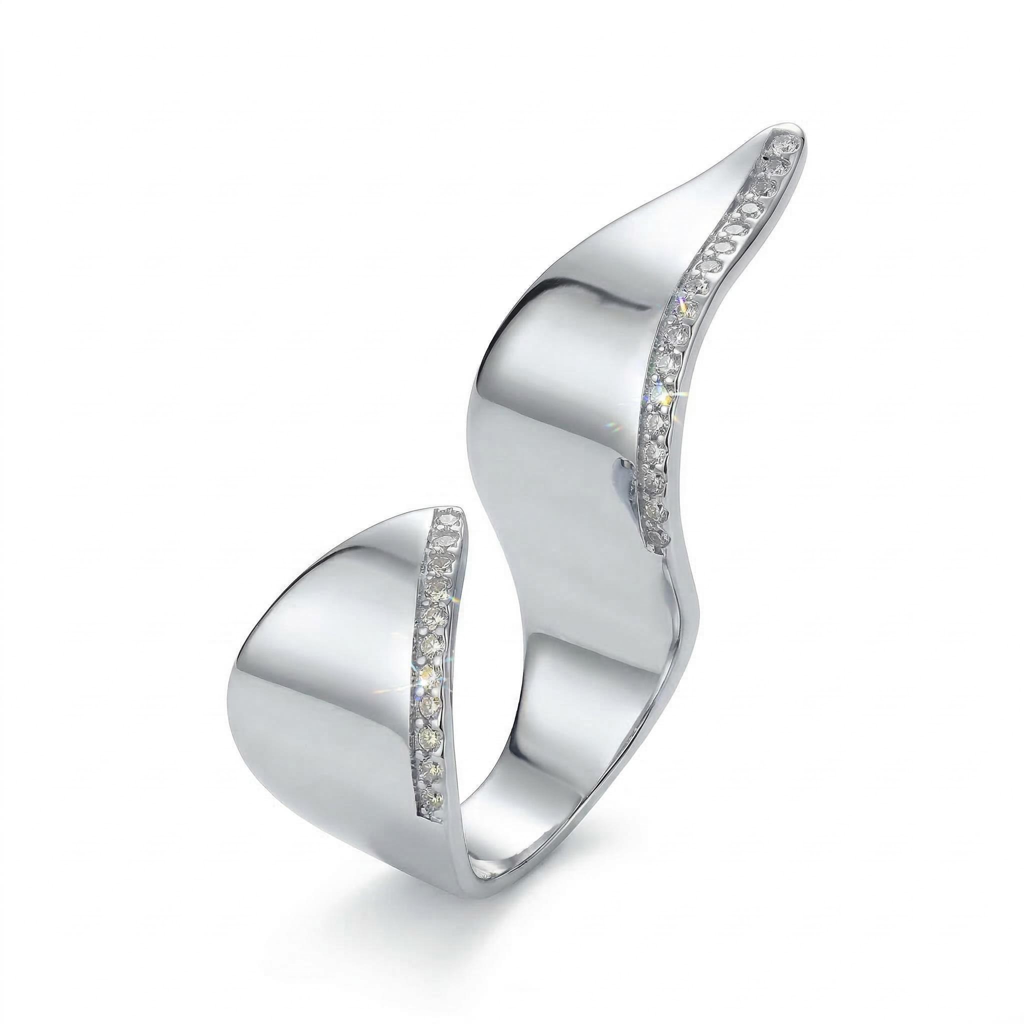 Exaggerated Irregular Open Ring