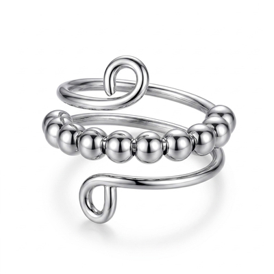 For Daughter - Drive Away Your Anxiety Circle Beads Fidget Ring