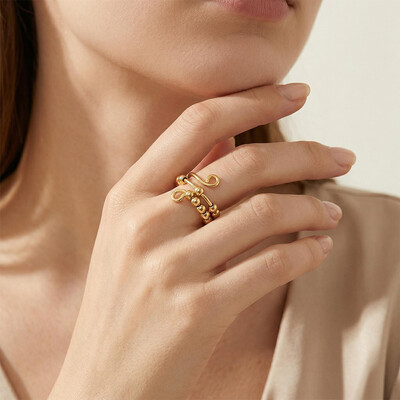 For Daughter - Drive Away Your Anxiety Circle Beads Fidget Ring