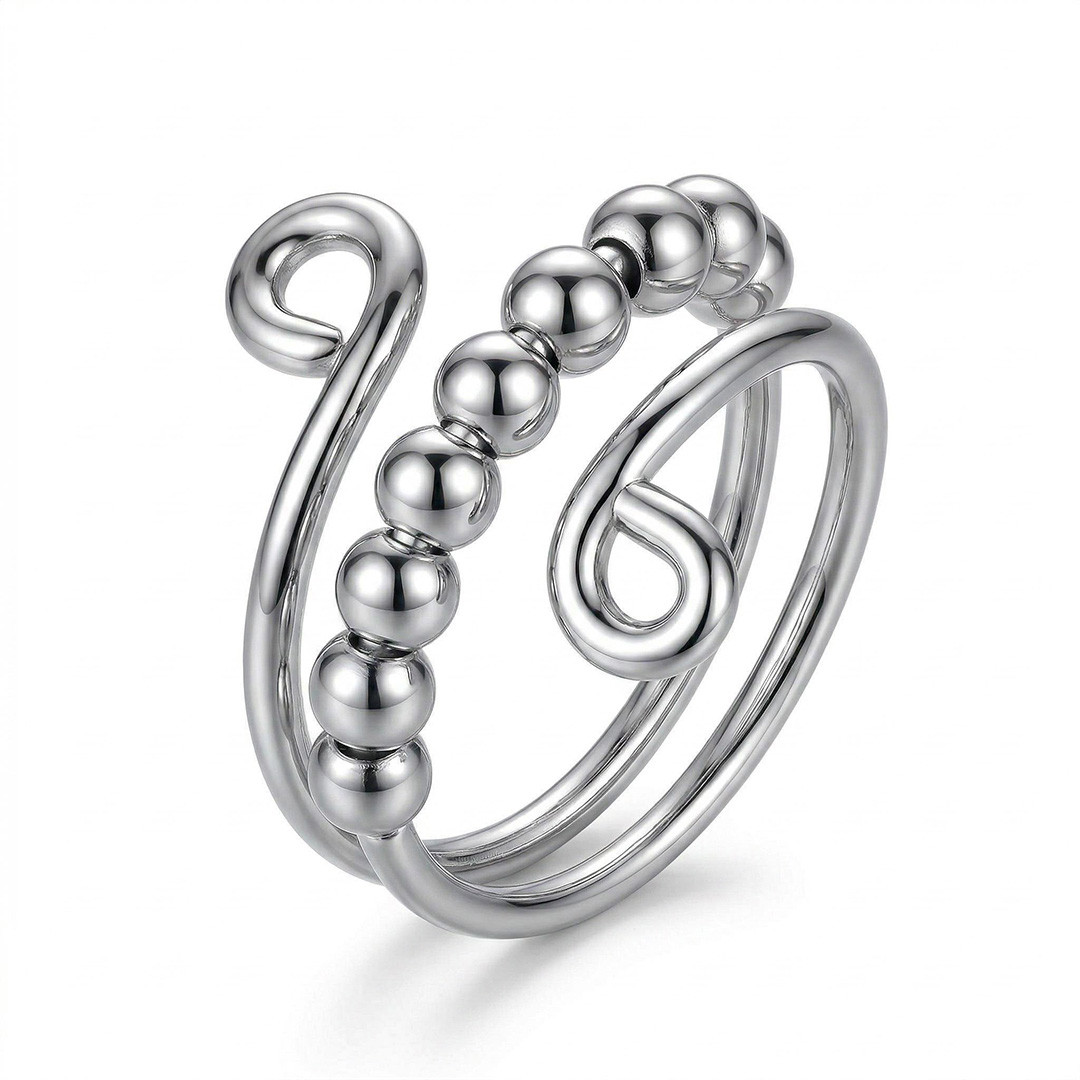For Daughter - Drive Away Your Anxiety Circle Beads Fidget Ring