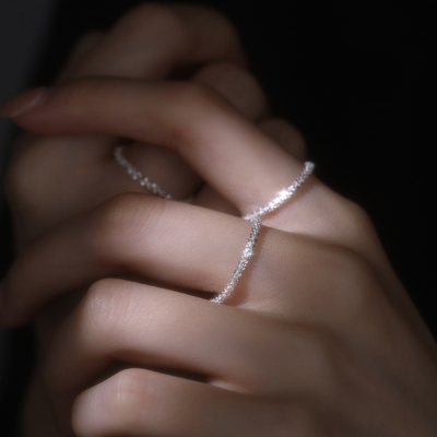 S925 Silver Gypsophila Ring