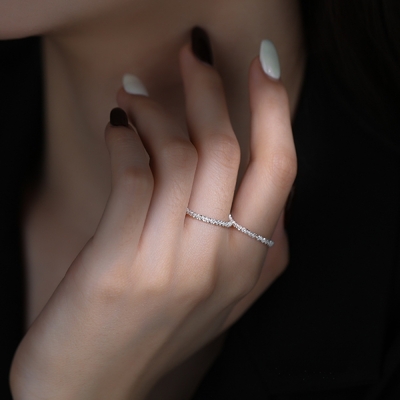 S925 Silver Gypsophila Ring