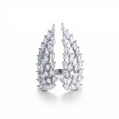  Iced Wings Adjustable Ring