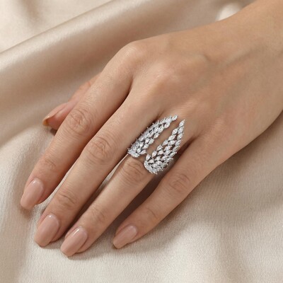  Iced Wings Adjustable Ring