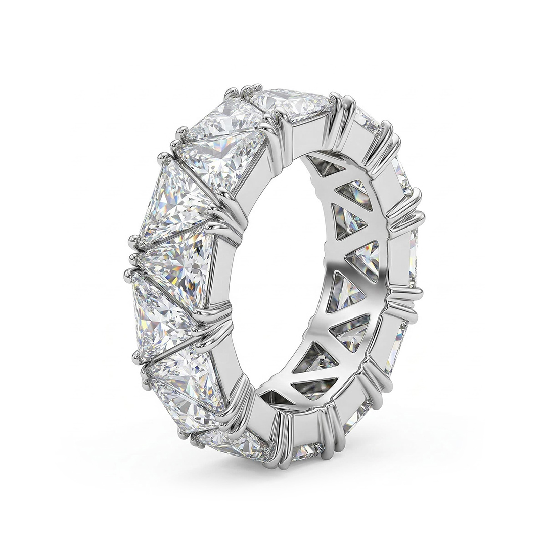 Iced Triangle Cut Ring Iced Triangle Cut Ring