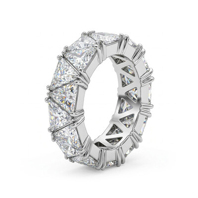 Iced Triangle Cut Ring