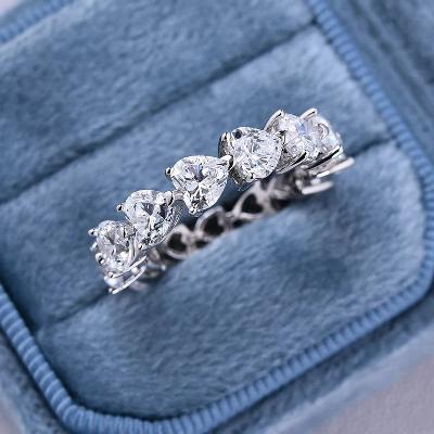 Heart Cut Eternity Band