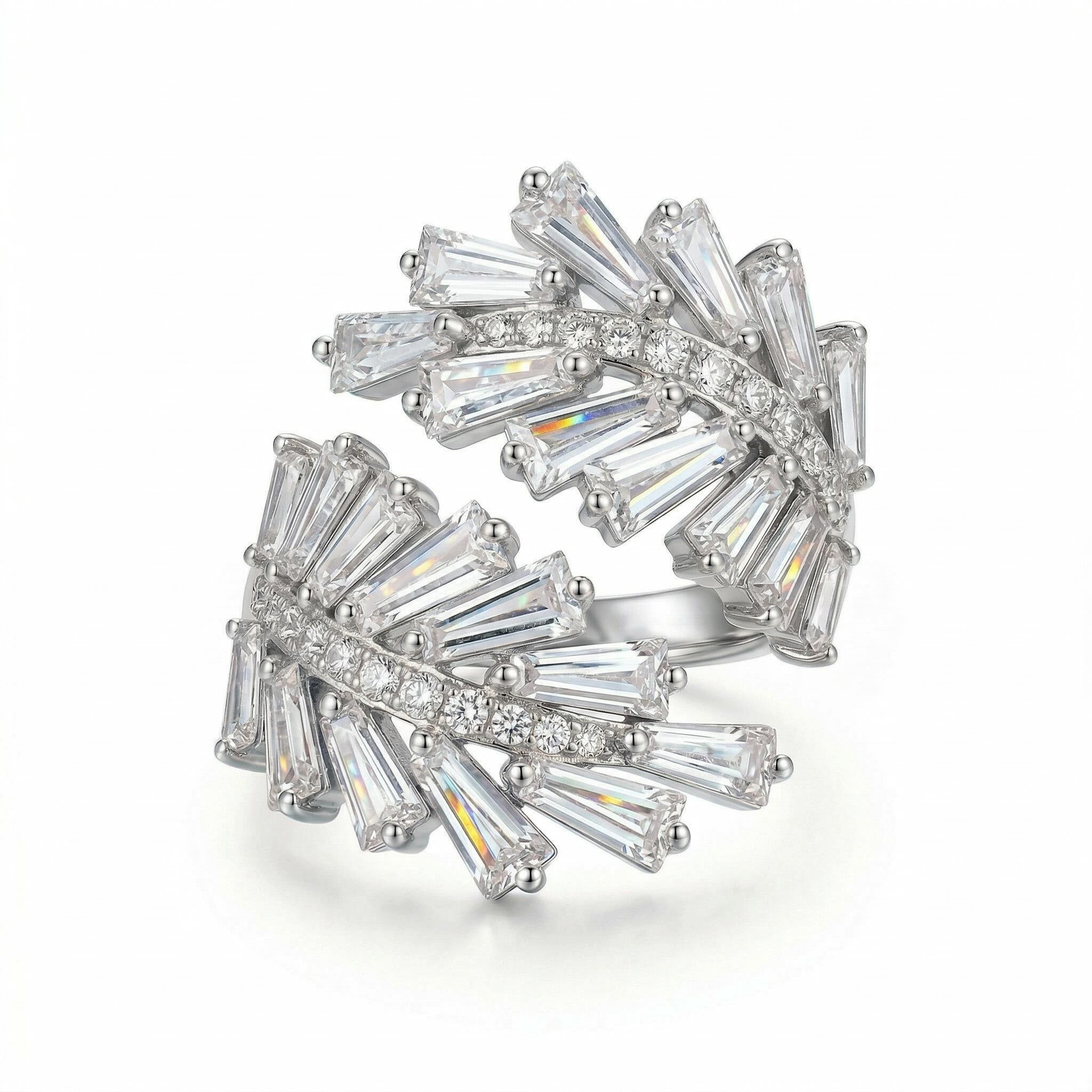 Princess Cut Guardian Angel Ring
