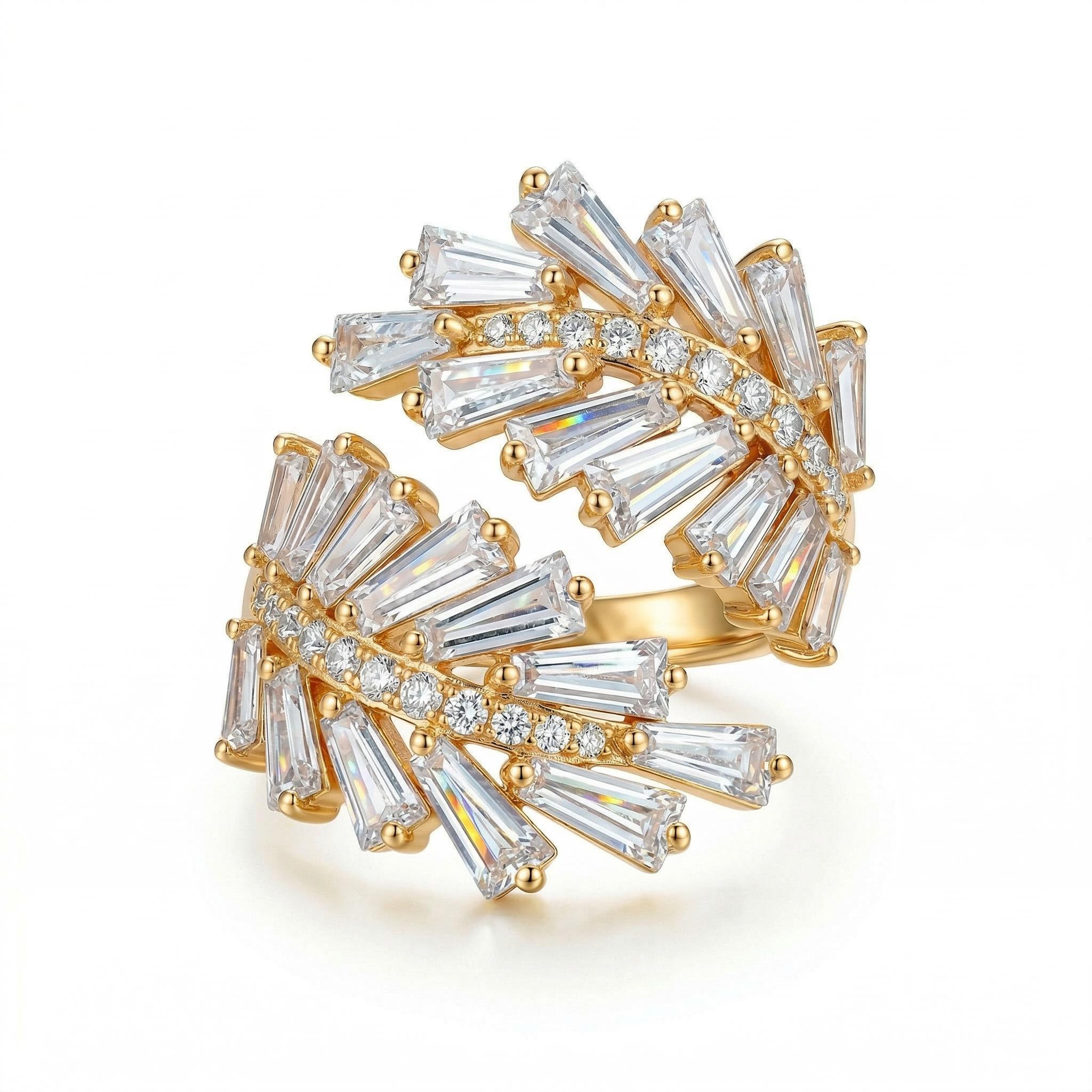 Princess Cut Guardian Angel Ring