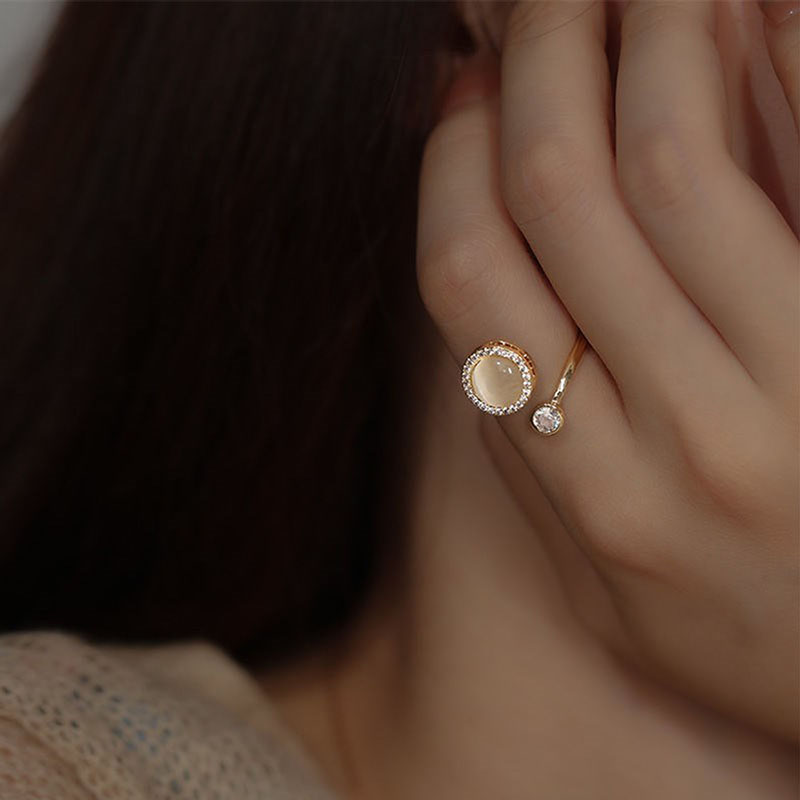  Opal Fidget Spinner Ring