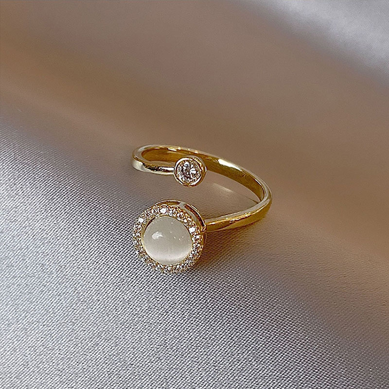  Opal Fidget Spinner Ring