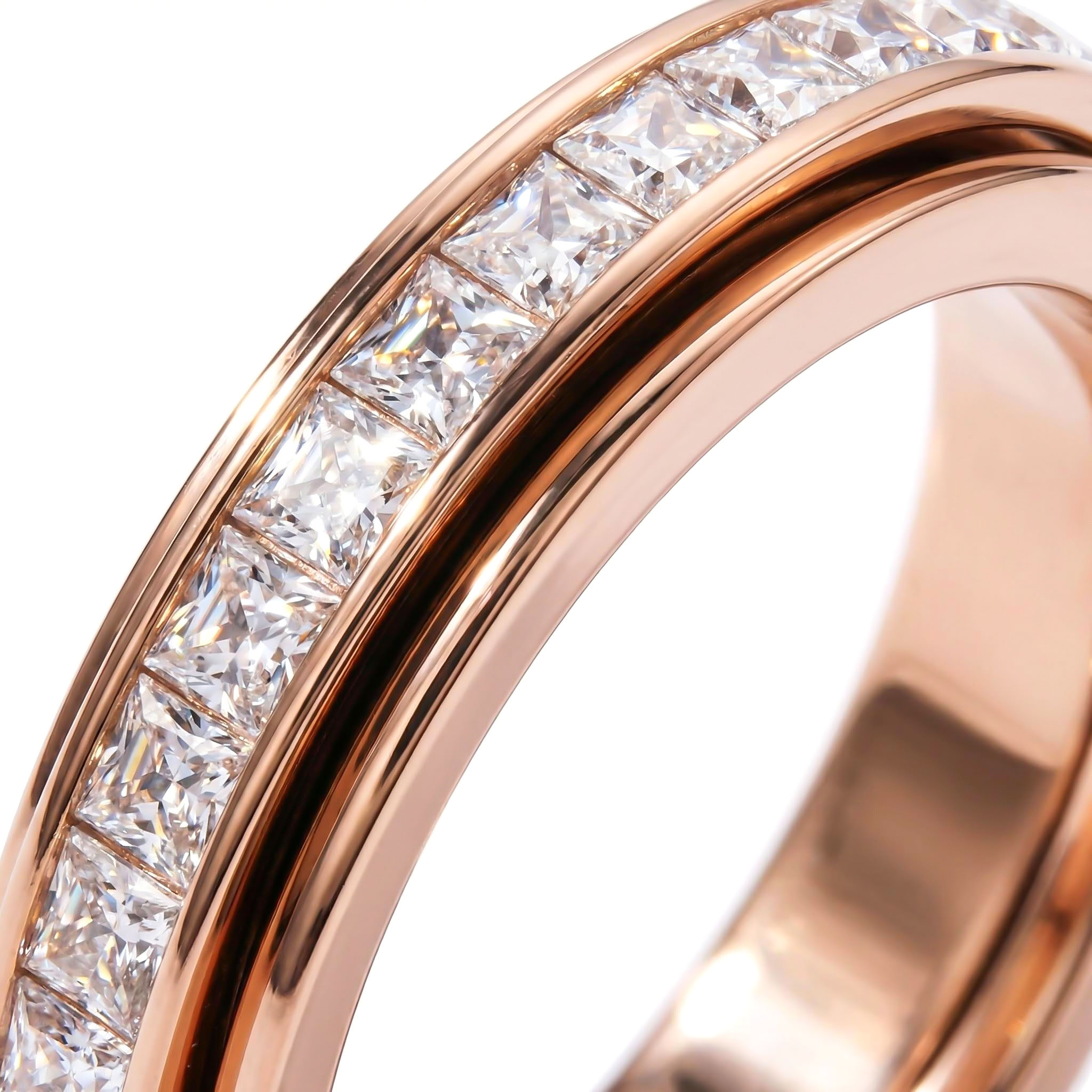 Iced Single Row Fidget Spinner Ring Iced Single Row Fidget Spinner Ring