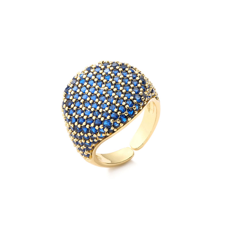 Micro Pave Open Ring in Gold