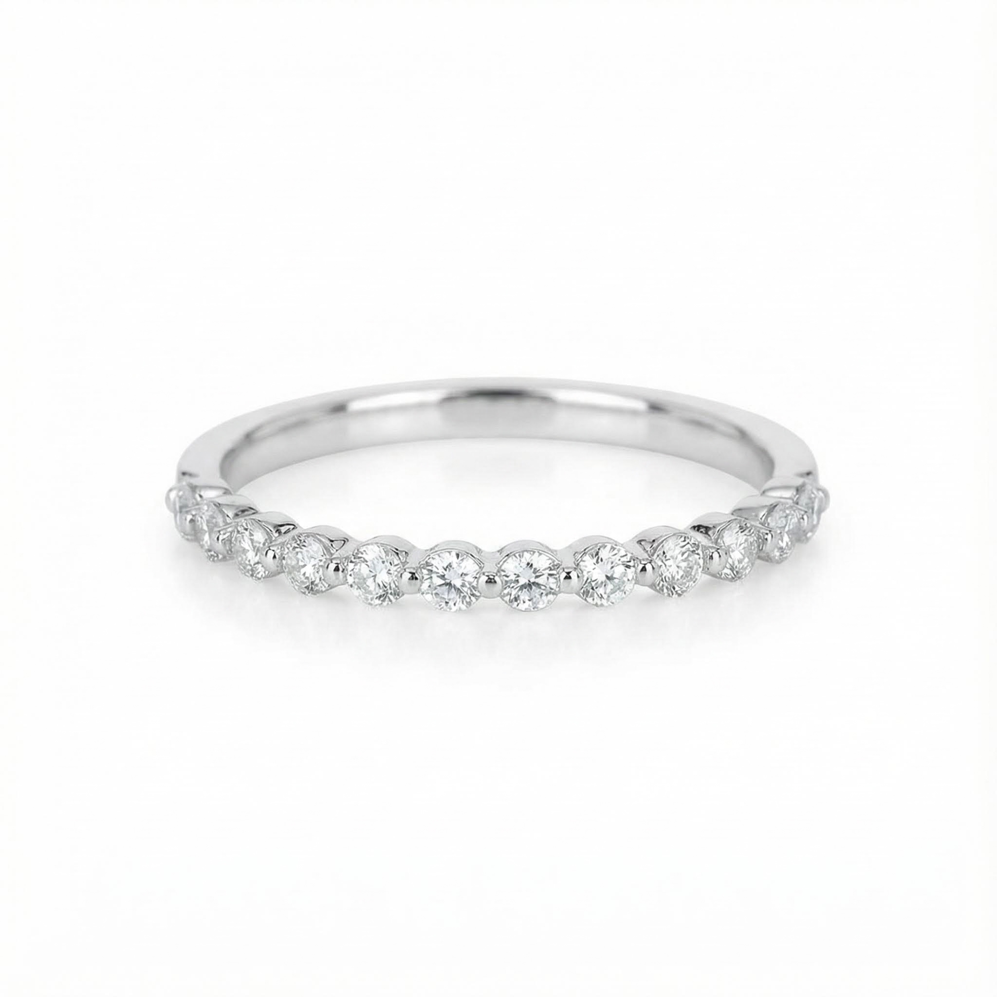 5Pcs Stacking Ring Set - Round Cut Cushion Cut Halo Ring