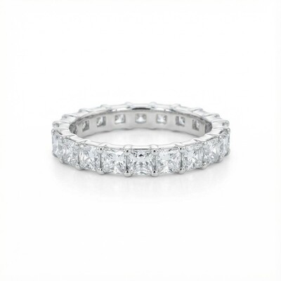 5Pcs Stacking Ring Set - Round Cut Cushion Cut Halo Ring