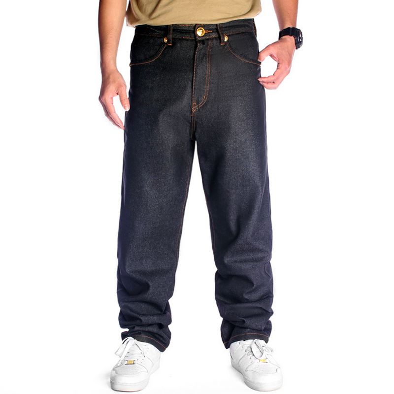 Men's Hip-hop Embroidered Printed Baggy Jeans